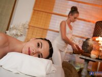 Massage Rooms - Skinny Euro babes oily scissoring - 09/25/2019