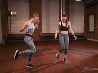 Fitness Rooms - Flexible Russian babe and redhead - 01/02/2020