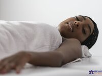 Massage Rooms - Oil drenched sex with Ebony UK babe - 03/11/2020