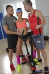 Fitness Rooms - Brunette cyclist double penetration - 02/23/2021